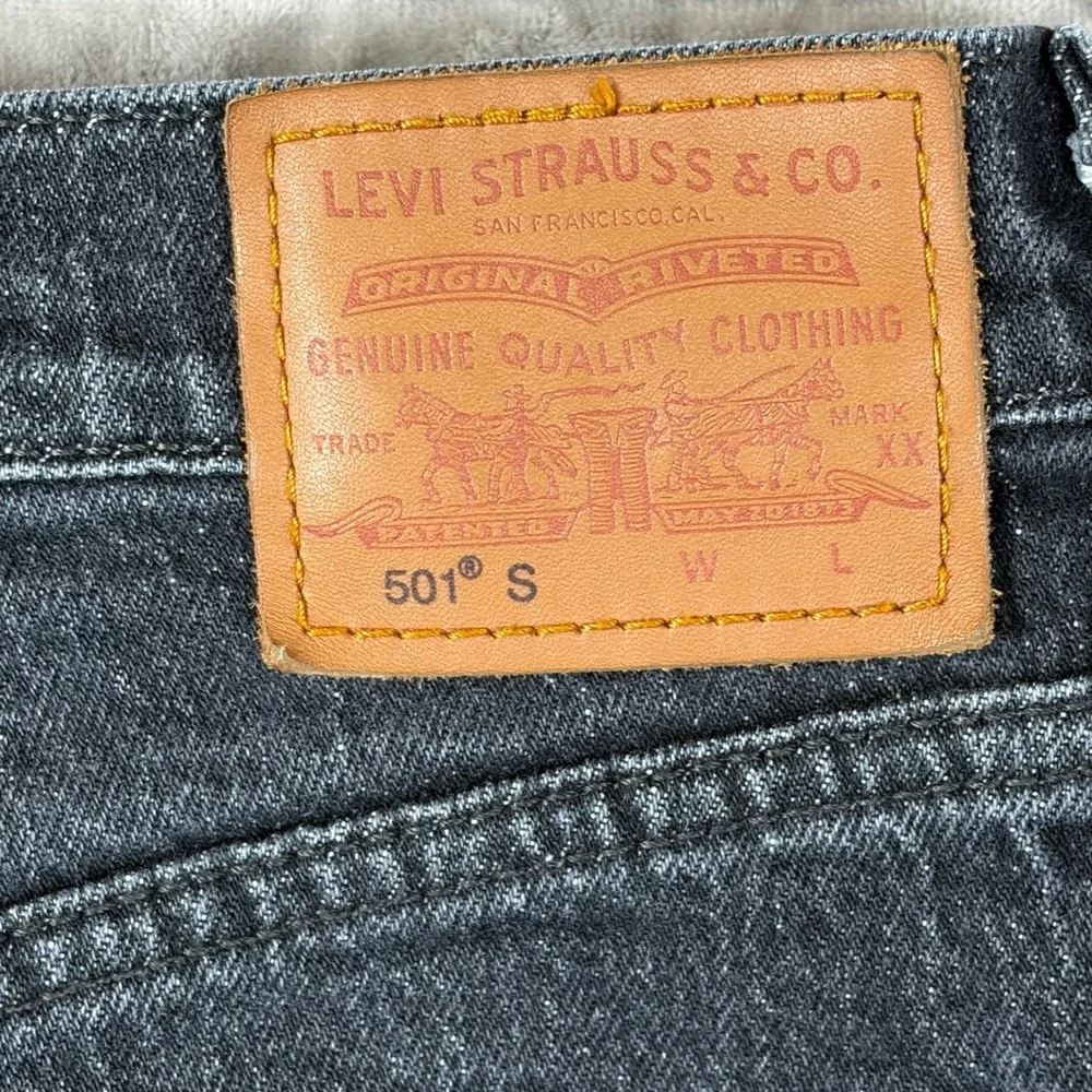 Levis 501‎ Skinny Jeans Mens 29x30 Faded Black Denim 29502-0248
